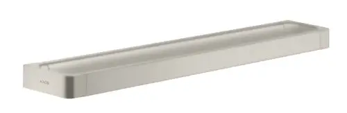 Reling Badetuchhalter aus Edelstahl in einer schlichten Form. Die Markenbezeichnung "AXOR" ist auf der Oberfläche sichtbar.
